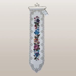 Heritage Lace Tapestry Ecru Petal Lace Bell Pull Wall Hanging